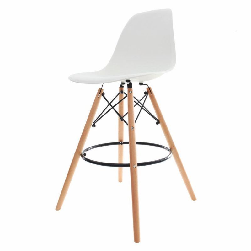 Nordic Style Home Furniture Dining Chair with Wooden Leg