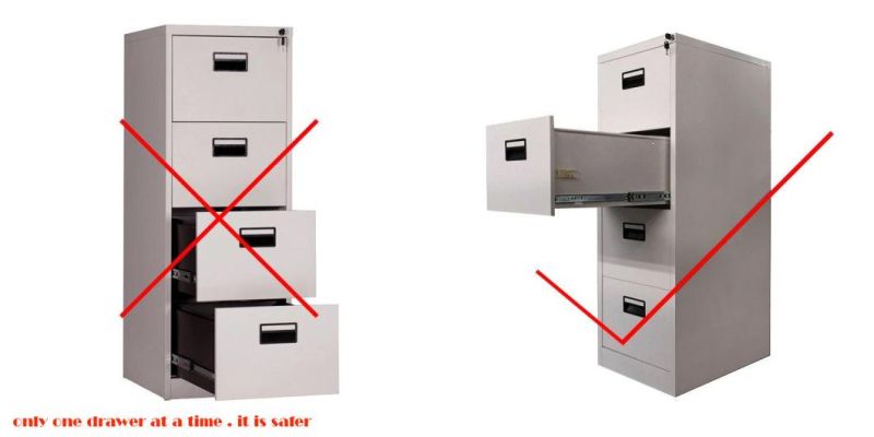 High Quality Different Color 2/3/4 Drawer Cabinet for Underdesk