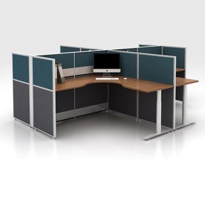 New Model Aluminum Profiles Material Office X-Shape Table Partition