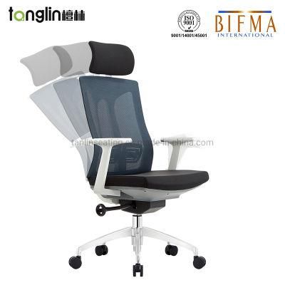 Executive Black High Back Mesh Office Chair Sillas De Oficina Adjustable Armrest Ergonomic Chairs