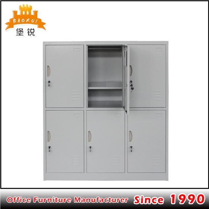 Fas-028 China Baorui Steel Lockers / 6 Door Clothing Steel Locker
