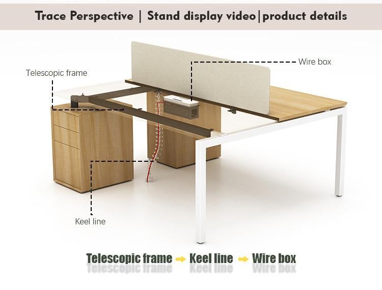 Fashion Workstation Price Furniture Desk 2 Person Design Open Work Space Office Table
