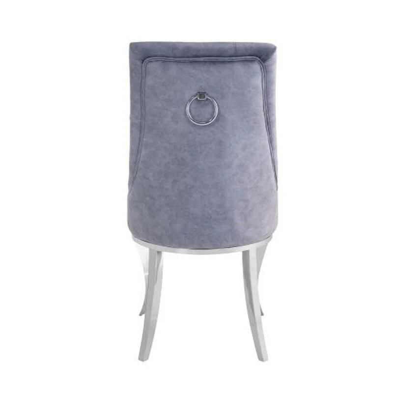 Velvet Metal Dining Room Set Furniture Table Chairs