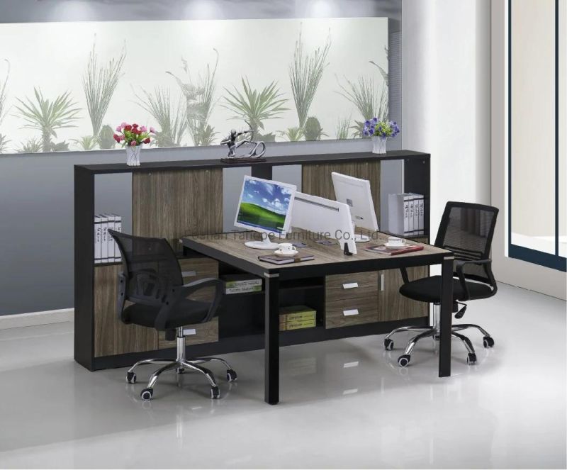 Open Space Wooden Office Furniture 4 Seater Workstation Computer Table Mix