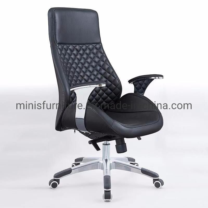 (M-OC108) Hot Sale Comfortable Office Furniture Executive Cream Color Rotary High Back Chair