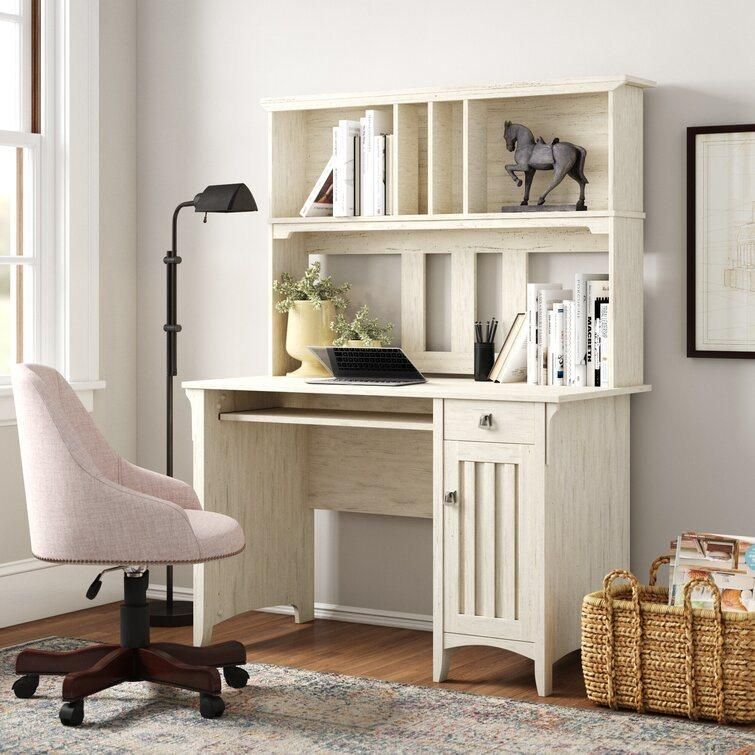 Nova PC Laptop Study Writing Table Workstation Desk with Hutch