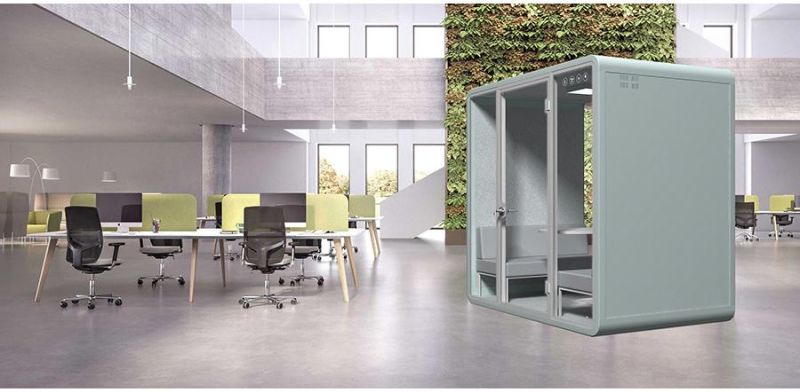 Double Seater Disassembled Privacy Phone Booth Office Reception Pod