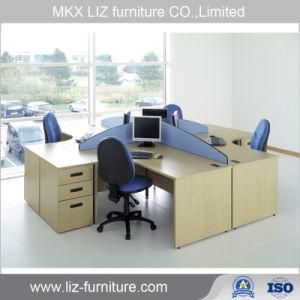 Low Price Economical Office Workstation 4 Seater with Fabric Partition (OD5699)