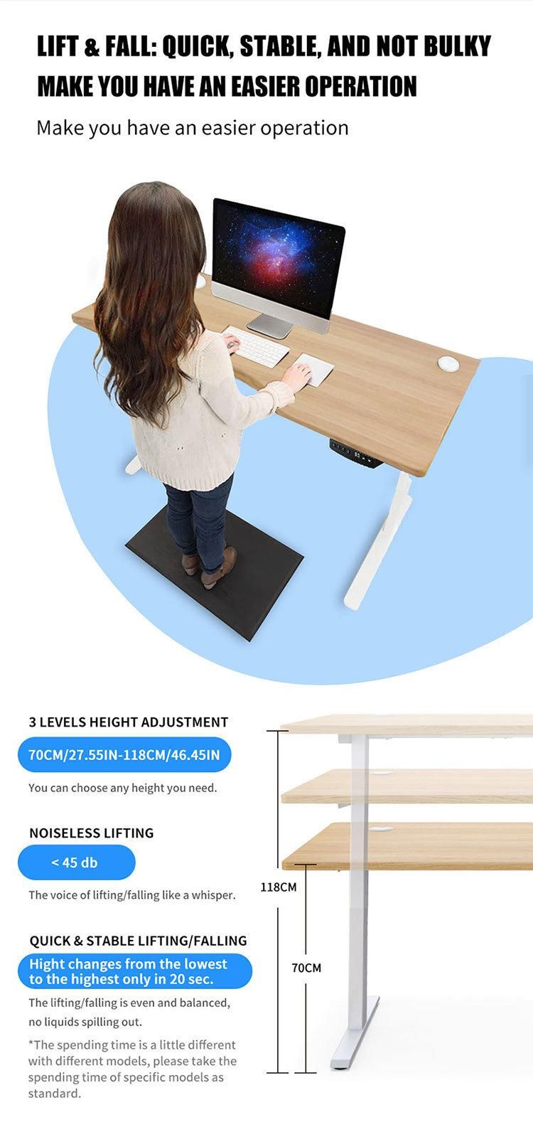 on Sale Low Noise Height Adjustable Laptop Electric Sit to Stand up Computer Desk