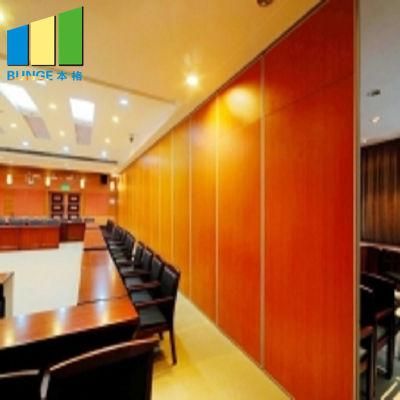 Banquet Hall Wood Folding Doors Acoustic Soundproof Movable Partitions