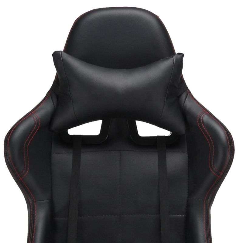 Gaming Office Desk Ergonomic Lumbar Support Racing Style PU Leather PC High Back Adjustable Swivel Task Chair