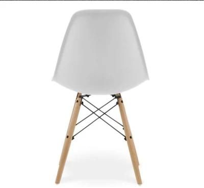 Cheap Replica Plastic Kitchen Chair Restaurant Bistro Dinner Dining Chairs Wooden Legs