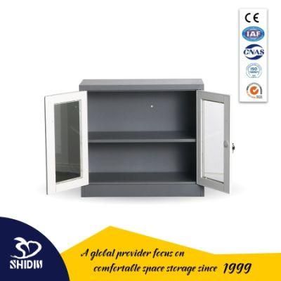 Steel Office File Storage Cupboard Glass Display Cabinet Furniture