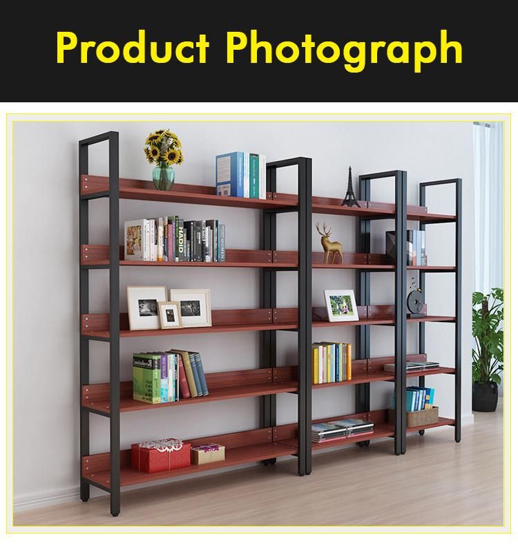 Hibright Livinig Room Furniture Wooden Bookshelf for Display and Collection