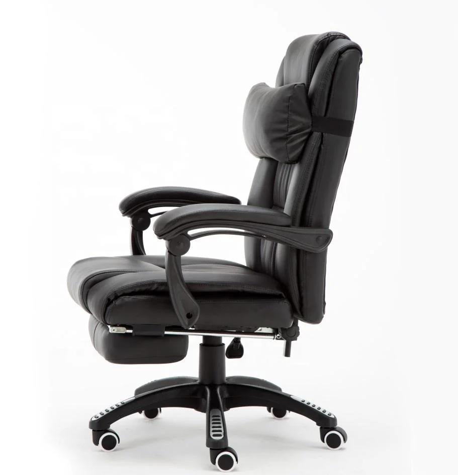 White PU Leather High Back Office Chair