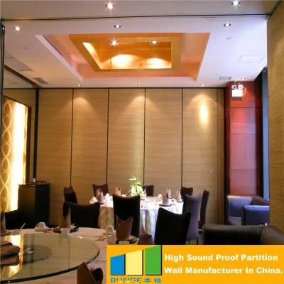 Wooden Collapsing Folding Manual Movable Partitions Wall for Hotel