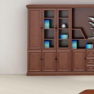 Tall Storage Cabinet Household Office 2 Door Multi Shelf Bookcase