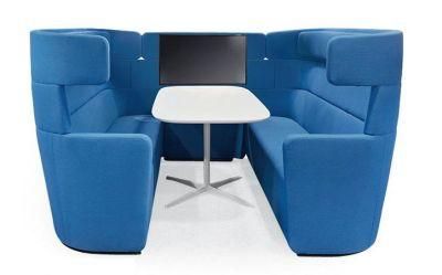 High-Quality Indoor Office Booth Seating Meeting Pod with TV Desk Office Sofa Design