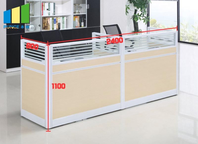 Modern Office Cubicles Furniture Staff Office Partition Desk 4 People Seats Workstations