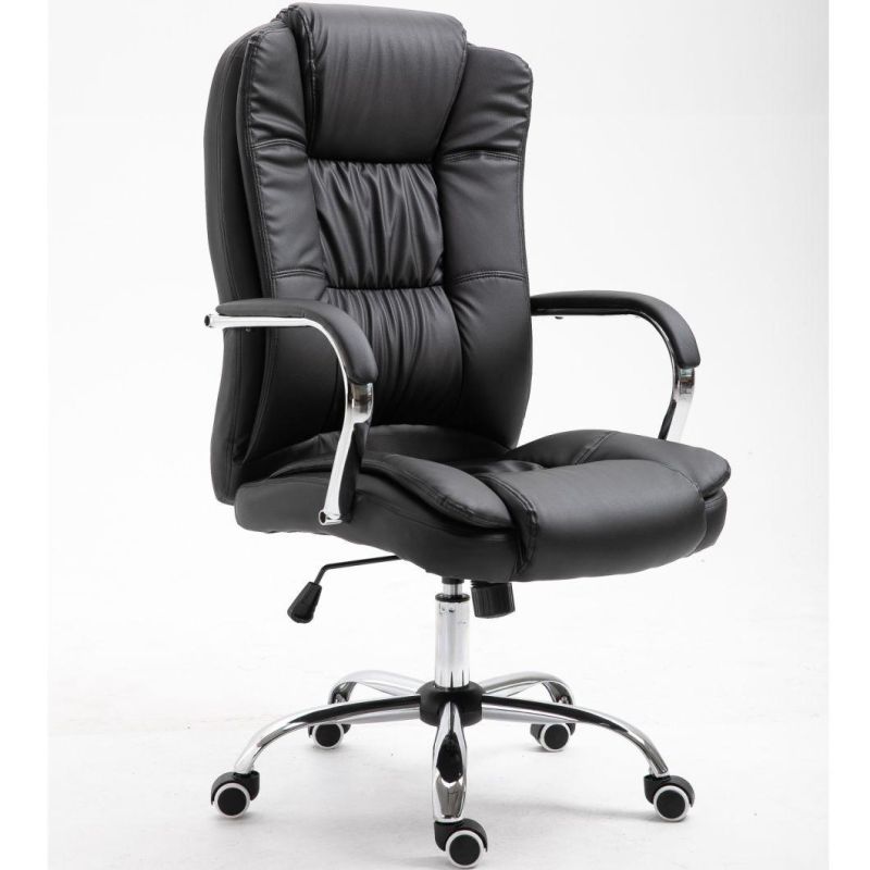 Swivel Leather Office Desk Chair with Wheels