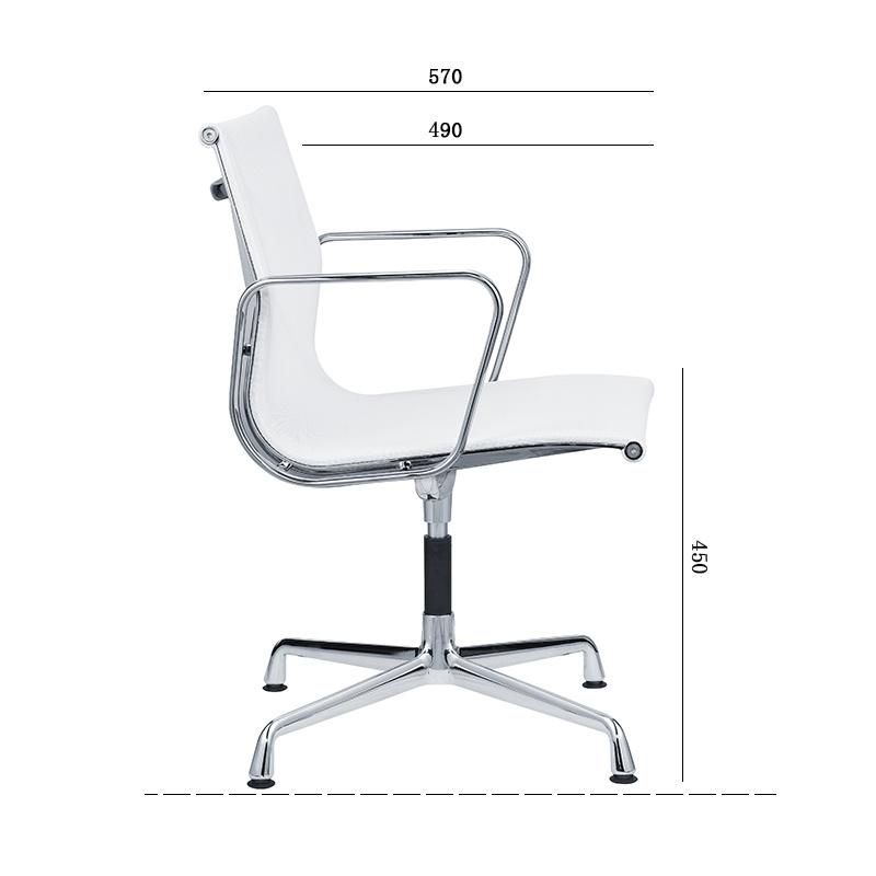 Classic Ea Style Middle Mesh Ergonomic Fixed Aluminum Executive Manager Home Office Swivel Office Chair