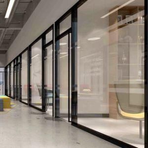 Aluminium Office Partition Wall with Single and Double Glass