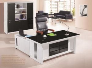 High Glossy Office Table Executive Table Glass Top Office Desk New Design Executive Desk Office