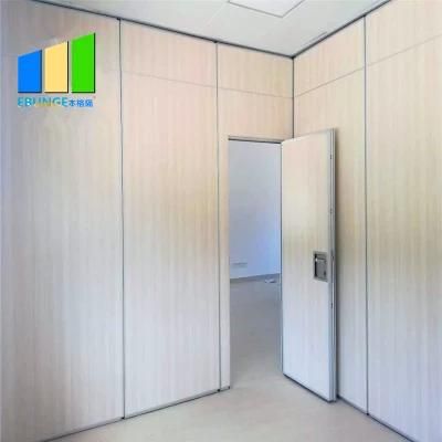 Acoustic Wooden Fabric Sliding Folding Partition Movable Operable Wall for Hotel Banquet Hall