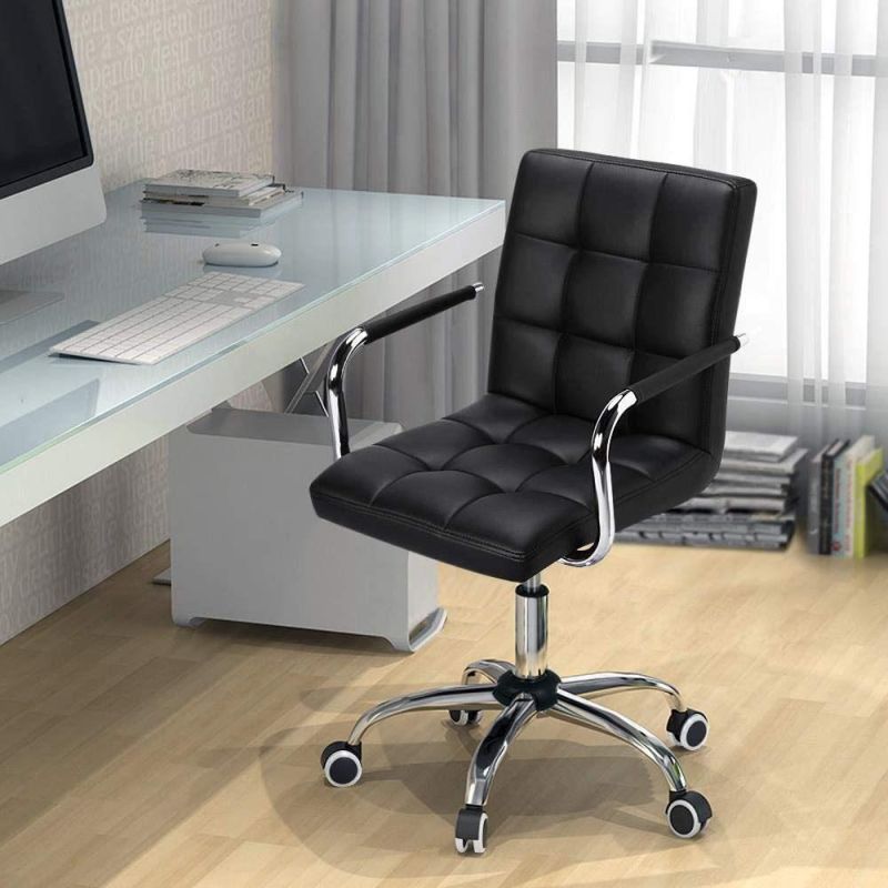 Li&Sung PU Leather Midback Executive 360 Swivel Office Chair