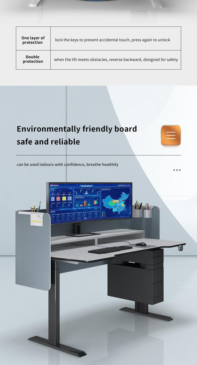 Kesino Manufacturer Adjustable Height Sitting and Standing Office Desk