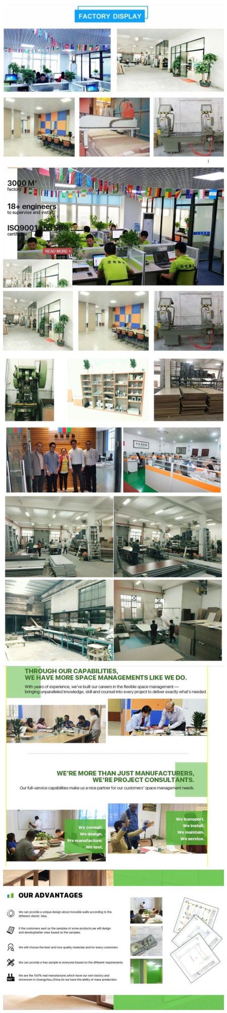 Meeting Room Acoustic Space Dividers Classroom Operable Movable Partition Walls