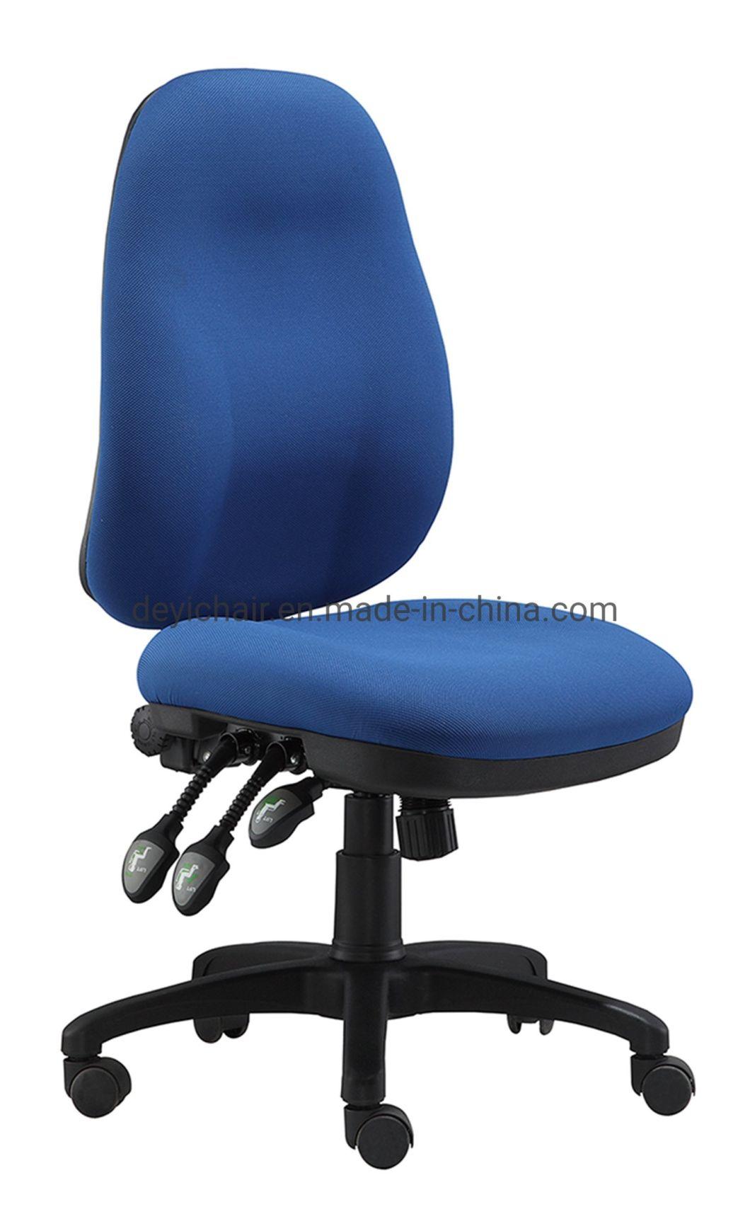 Three Lever Heavy Duty Functional Mechanism Nylon Caster Fabric Back&Seat Executive Computer Office Chair
