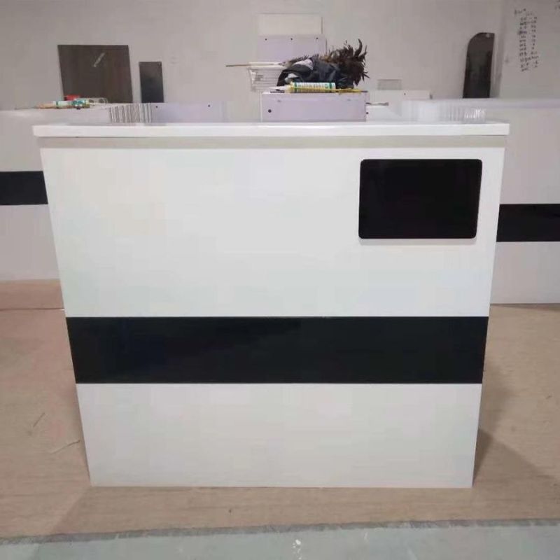 Hl-031 2021 Top Quality Mix Color Salon Reception Table Consult Table for Sale Cashier Desk Check-out Counter Checkstand