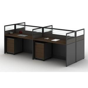 Modern Design Soundproof 4 Person Modular Office Desk with Partition