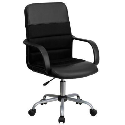 Modern Mesh Back with Leather Headrest Adjustable Task Office Chair