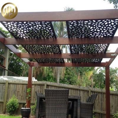 Home Decoration Pieces Corten Steel Fern Leaf Metal Screen Fence