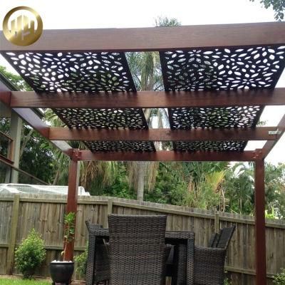 Home Decoration Pieces Corten Steel Fern Leaf Metal Screen Fence