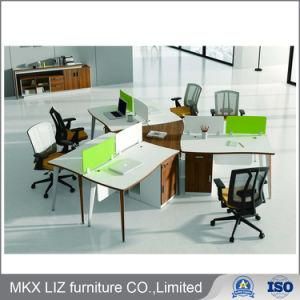 Simple Style 6 Person Office Workstation with Metal Frame (CF726)