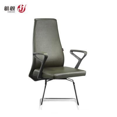 Comfortable PU Leather Office Visitor Chair with 180 Degree Base