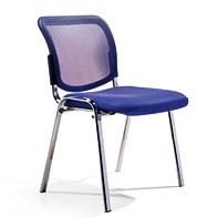 4 Legs Blue Mesh Metal Cushion Good Quality Guest Meeting Chair