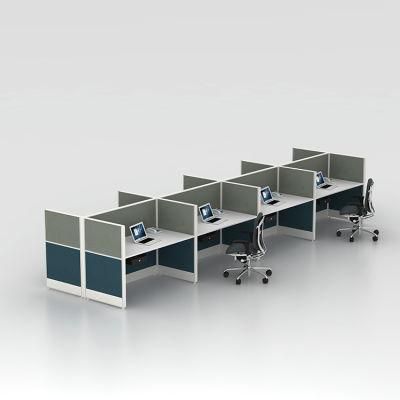 Modern Office Furniture Call Center Staff 4 Person Office Workstation with Cabinet