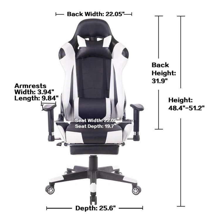 (MED-F) Partner Ergonomic Gaming Chair High Back Swivel Computer Office Chair Headrest Lumbar Support Recliner Racing Chair