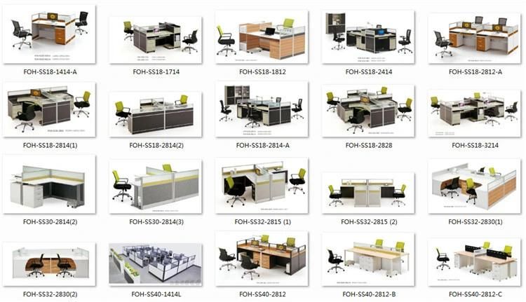 OEM Custom Modern Furniture Partition Type Office Workstation with Manager Seat