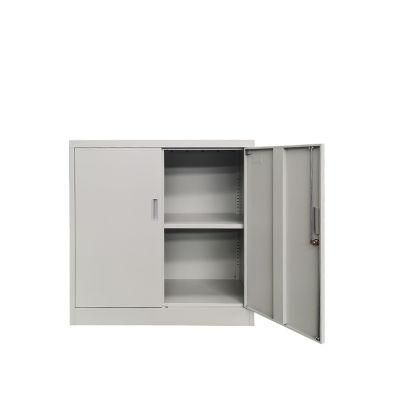 Two Door Metal File Cabinet Storage Swing Door Filing Cabinet