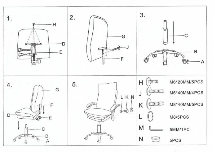 Manufacture Manager Leather Swivel Executive Furniture Office Chair