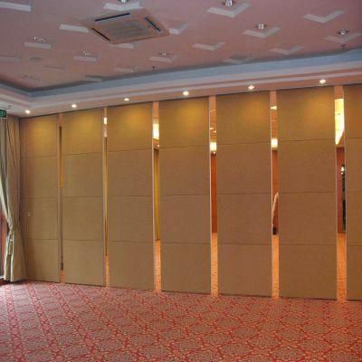 Banquet Hall Soundproof MDF Interior Sliding Wooden Door Movable Partition