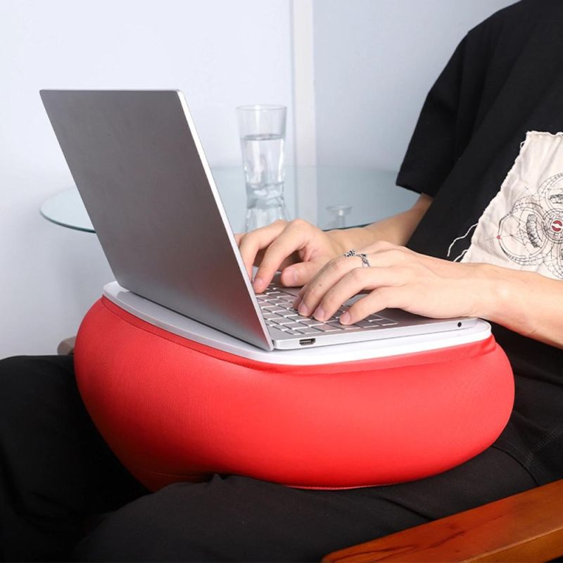 Multi-Function Computer Desk Comfortable and Portable Plastic Pillow Cushion Table Laptop Computer Cushion Desk for Sofa Bed Travel