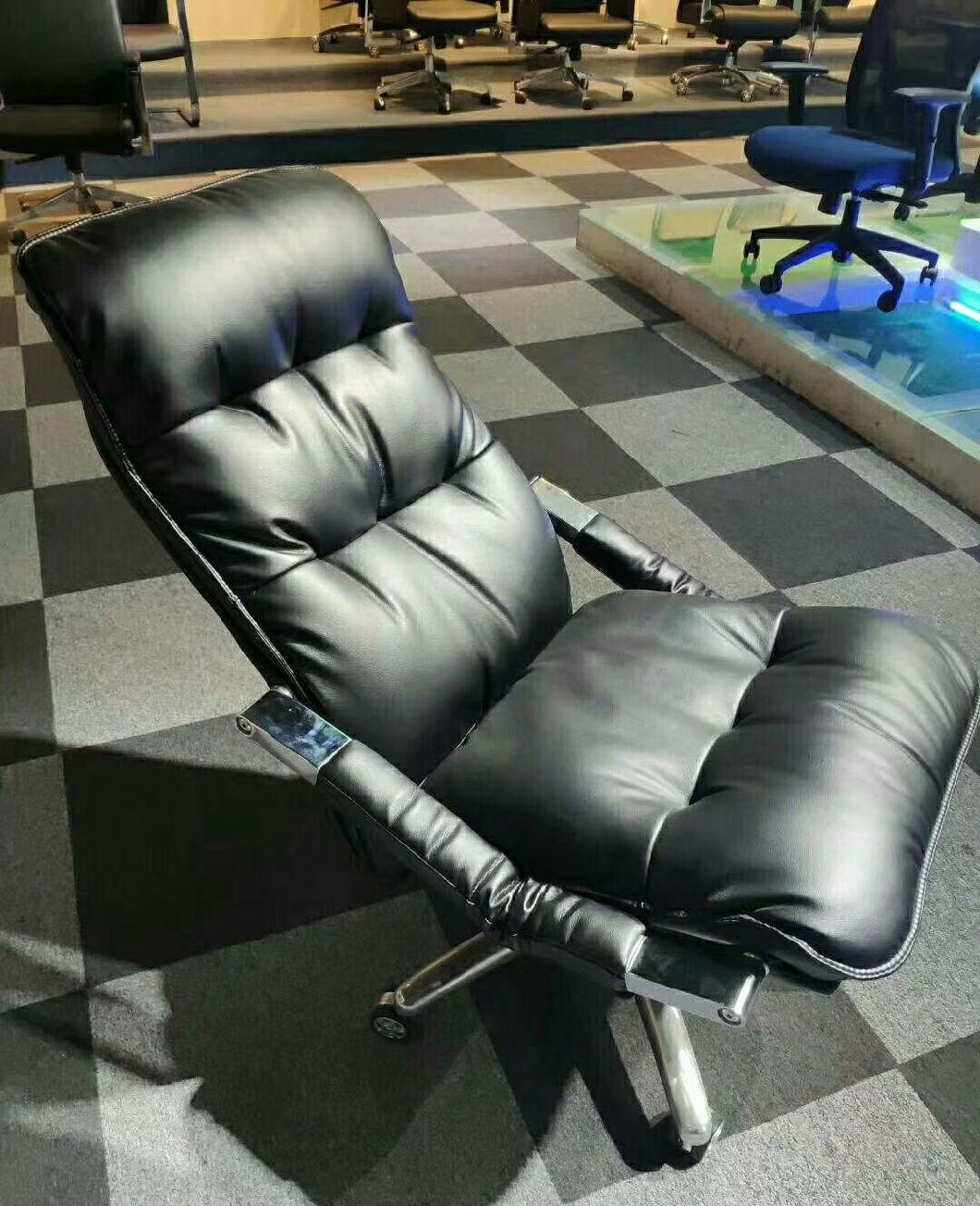 Modern Boss CEO Manager Recliner Ergonomic Leather Office Furniture Executive Chair with Stretchable Armrest