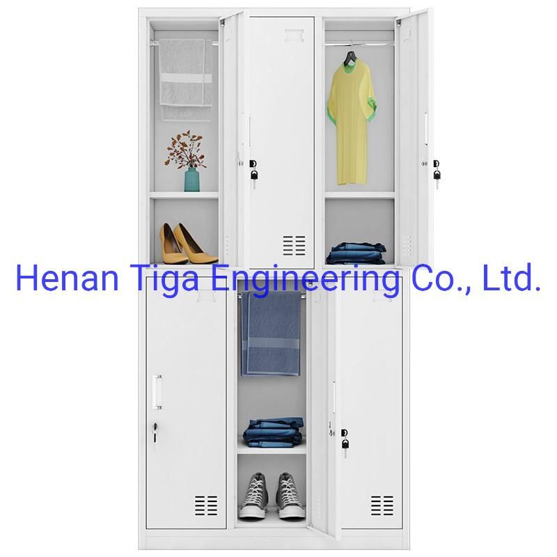 2 Door Digital Lock Swing Metal Storage Steel Locker Filing Cabinet Clothing Steel Wardrobe