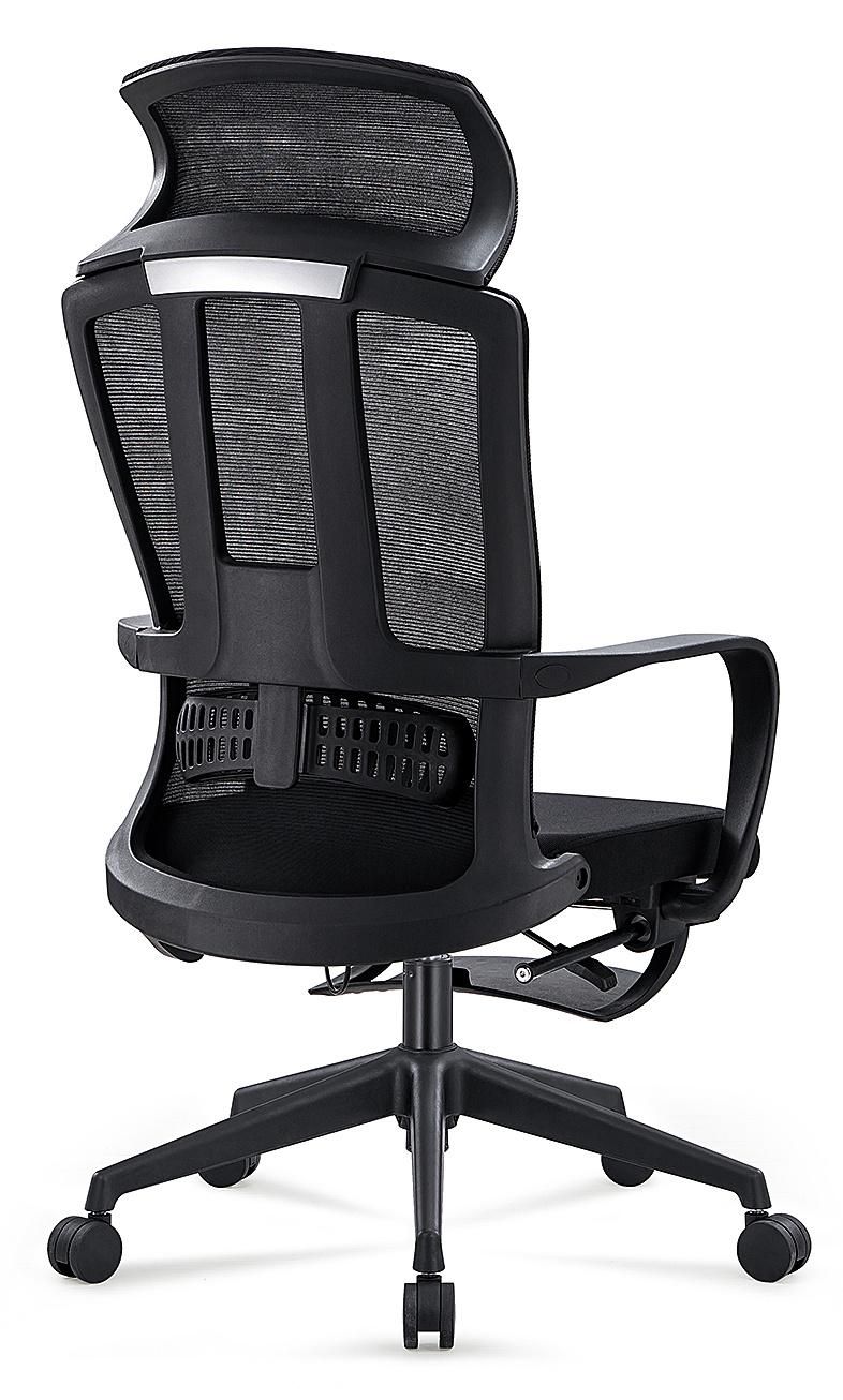 Ergonomic Computer Mesh Reclining Office Chair with Hidden Footrest